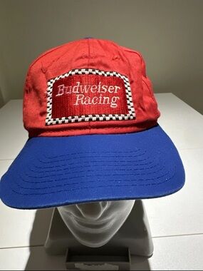 Budweiser Red & Blue Racing Patch Cap